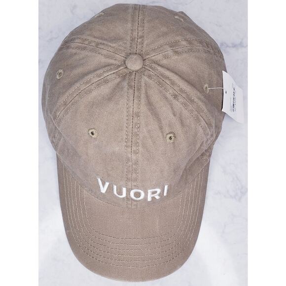 NWT VUORI Ball Cap Strapback Adjustable V8027 Greenish Khaki Distressed Look - Picture 3 of 10